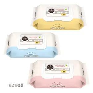 자연처럼 물티슈 80매 캡형 12개입