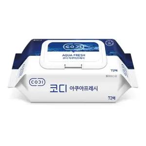 쌍용 코디아쿠아 프레시 물티슈 캡형 72매