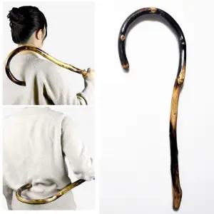 대형 갈고리 안마기 마사지기 갈고리 어깨 지압봉 나무안마기 지압기 효도선물 효자손 지팡이안마기