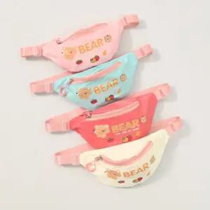 귀여운 곰돌이 힙색 소풍 여행 가방 미니 크로스백 YjW1+2gLS