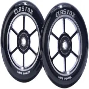 CLAS FOX 100mm 원 페어 프로 스턴트 스쿠터 휠(ABEC-9 베어링 CNC 메탈 코어 그라비티 포함) (2개)