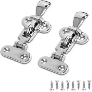 오디운럴 마린 등급 보트 도어 해치 앤티 래틀 래치 홀드 다운 클램프 견고한 구조 잠금 가능 나사 포함