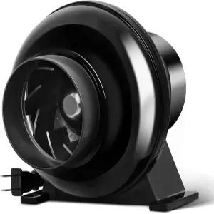 성장 텐트 다락방 HVAC 지하실 또는 주방용 iPower 4인치 195 CFM 인라인 덕트 배기 팬 에어 벤트 부스터