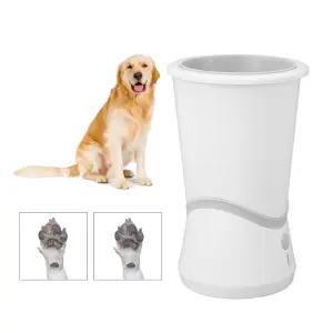 자동 개 발 청소기 온도 조절이 가능한 충전식 부드러운 실리콘 바늘 전동 세탁기 반려동물용 딥 클리닝