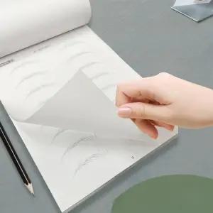 눈썹그리기 도안책 반영구 눈썹문신 드로잉북 연습장 야생 눈썹 연습북 펜포함