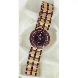 카리타스 고품격 천연 다이아몬드 지르코늄 사파이어 여성 선물 명품 예물 고급 원형 금장 메탈 손목 시계 / C180F