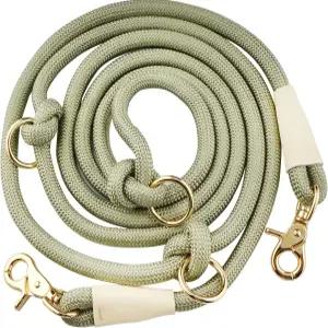 8.5피트 다기능 핸즈 프리 나일론 로프 허리 개 목줄 조절 가능한 어깨 크로스바디 워킹 리드