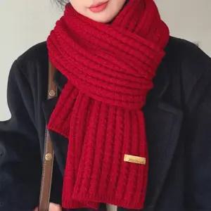 [신상오픈런]뜨개 롱머플러 커플 한파 넥워머 와플목도리 (30015512)