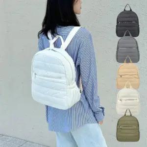 [신상오픈런]패딩가방 겨울 경량 여자 패브릭 퀼팅백팩 (29987872)