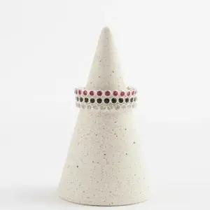 [신상오픈런]여자실반지 알록달록 서클 큐빅 블링 레이어드 실버링 (29987839)