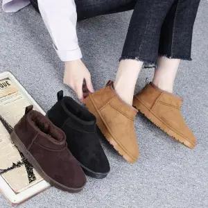 [신상오픈런]겨울숏부츠 둥근코 방한 보온 여성 털신발 세무 (28753973)