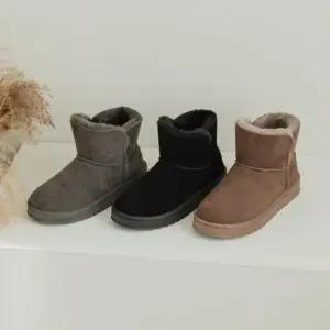 [신상오픈런]오버랩 스티치 털장화 키작녀 통넓은 퍼부츠 (28753941)