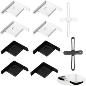 Nentment 2 세트 어항 코너 프로텍터 유리 수족관 안전 범퍼 가드 모서리 나노 자연 키트 초투명 림리스