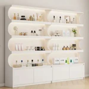 네일샵 화장품 매니큐어 진열장 뷰티 제품 매대 미용실 선반