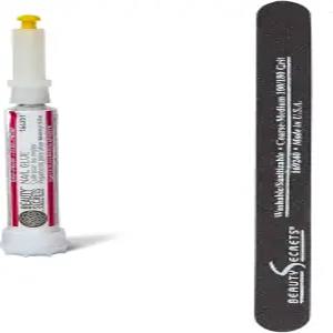 뷰티 시크릿 드립 앤 클로그 방지 네일 (1팩) 파일 블랙 쿠션 미디엄 조잡한 180/100 그릿 바이