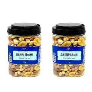 굿모닝너츠 프리미엄 믹스넛 실속용 2통 총2kg내외