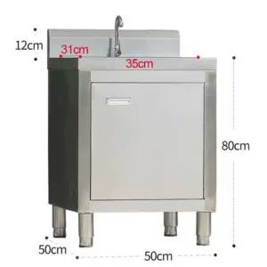 개수대 스텐 50x50x80cm 야외 업소용 싱크대 식당