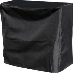 써니데이즈 2피트 장작 선반 커버 - 튼튼한 야외 목재 방수포 내후성 파일 블랙