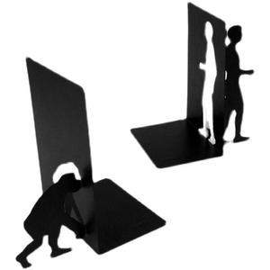 유인원 북엔드 인간 금속 칸막이 책마개 진화 선반 고정대 도서관 장식 탁상용 스탠드