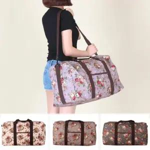 여행용 세컨백 화사한 플라워 패턴 보스턴 가방 보스턴백 여행가방보스턴백