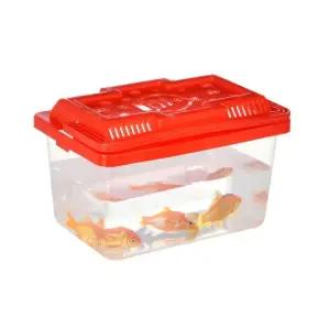 휴대용어항 반투명 미니 물고기 어항 채집통