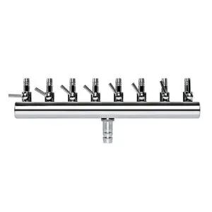 밸브 미세 조절형 8구 전기 분배기 멀티탭 전원 배분함 브로와