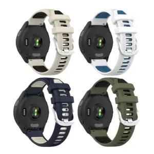 가민 포러너255 265호환 투톤 실버버클 실리콘 밴드 스트랩 22mm sBv6+9oNc