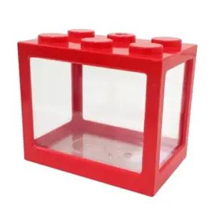 소동물용품 수족관 6구 블럭 어항 레드) 햄스터은신처 햄스터용품 햄스터집 햄스터케이지