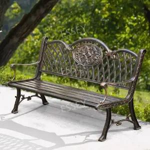 야외 정원 벤치 장미 주물벤치 의자 공원 빈티지 긴 철제