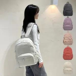 [신상오픈런]멀티수납 캐쥬얼 스트릿 여성 패브릭백팩 큰배낭 (29987873)