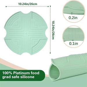 닌자 크리스피 글라스 에어프라이어용 실리콘 내열 매트 재사용 가능 방화 열 저항 핫패드 미끄럼 방지 주