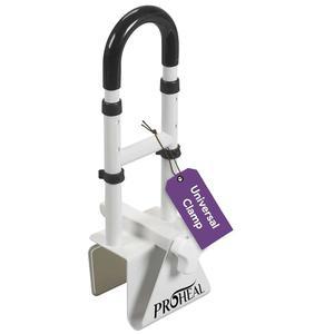 노인 및 낙상 위험 환자를 위한 조절 가능한 욕조 그립 바 - 예방을 안전 핸들 레일 바의 범용 클램프