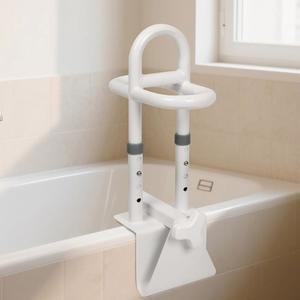 YEEGO 다이렉트 욕조 안전 레일, 노인용 높이 조절 샤워 그립 바, 혁신적인 트리플 손잡이, 방수 프레임, 300파운드 무게