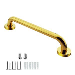 16인치 스테인리스 스틸 골드 샤워 그립 바, NAWPHEKI 핸들 목욕 욕조 안전 핸드 레일 장애 노인 부상 화장실 레일, 숨겨진 나사 포함