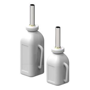 송아지젖병 먹이 우유 물) 새끼가축 사육장 1L(2파운드의 크기 젖꼭지 중간 우유통