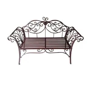 철제 정원 카페 야외 벤치 엔틱 의자 빈티지 야외벤치 등받이 테라스 베란다 2인용