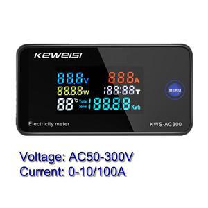 스마트 디지털 전압계 전류계 전력 에너지 미터, LED 디스플레이 AC 전력계, 100A AC50-300V