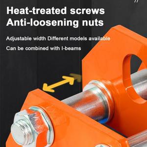 수동 T형 트롤리 모노레일 크레인 I빔 풀리 호이스트 리프터 0.5톤 1톤 2톤 트럭