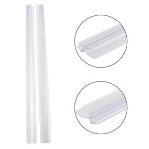 2pcs 욕실 샤워 스크린 도어 씰 스트립 PVC 4-6mm 유리 하단 스트리핑 스윕 물 차단 50cm