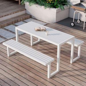 야외 일체형 테이블의 운지 커피숍 세트 스 공원 테이블