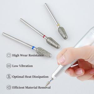 다이아몬드 샌드 네일 파일 드릴 큐티클 광택 비트 그라인딩 헤드 전동 매니큐어 클린 도구