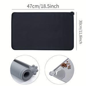 애완 동물 그릇 음식 매트 실리콘 개 고양이 먹이 비 스틱 방수 패드 피더 트레이 워터 쿠션 플레이스