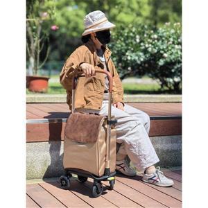 성인용 보행기 가방 할머니 보조차 노인워커 외출 노인보조보행기 없음 수납 카트 보조기