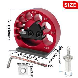 8홀 Dowel Maker 지그 키트 8mm-20mm 카바이드 블레이드 포함 목공 전기 드릴 밀링 Round 보조 도구