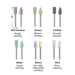 연마 비트, ARROWMAX SGS 시리즈 (2.35mm) 생크 회전 도구 액세서리, 공예 샌딩 DIY용, 12 개