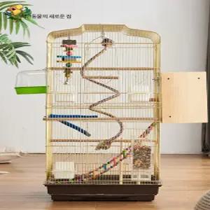 대형 중형 새장 케이지 앵무새 이동식 가정용 앵무새장