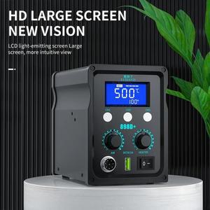 LUXIANZI 8589D + 2 IN 1 뜨거운 공기 총 납땜 스테이션 BGA PCB IC 수리 도구 SMD 재 작업 대 한 LED 디