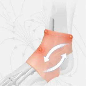 실리콘 발목 보호대 보습 러닝 2p