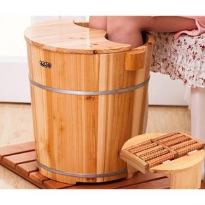 나무통 히노끼 족욕통 발찜질 이완 족탕 40개 스파 족욕 편백 족욕기 전나무 근육