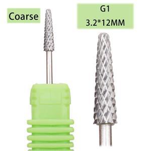 녹색 텅스텐 카바이드 네일 드릴 비트 밀링 커터 Eletric 매니큐어 기계 장비 큐티클 클린